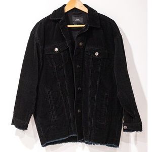 ZARA FRAYED CORDUROY JACKET